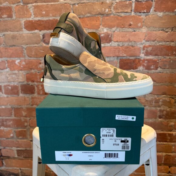 Buscemi 40MM Slip-On – Camo Suede (Size 41 / US 8) - Picture 5 of 7